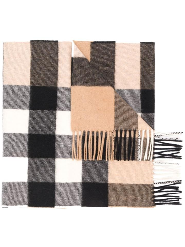 Burberry Classic Check Cashmere Scarf - Neutrals