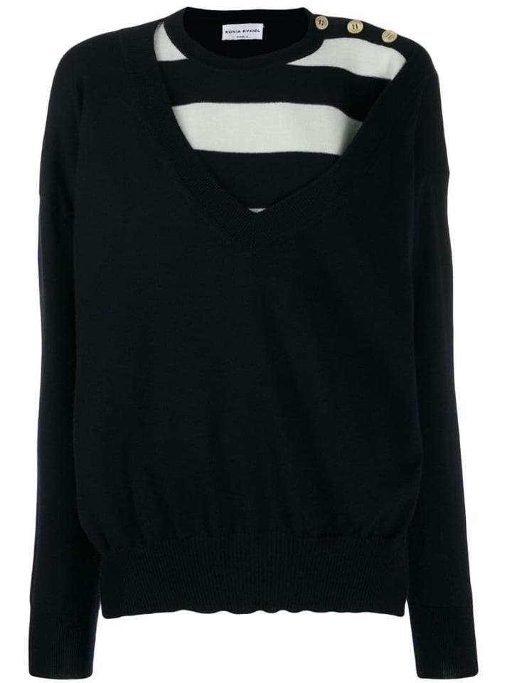 Sonia Rykiel Layered Look Sweater - Black