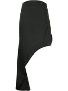 Ellery Minimalism Asymmetric Skirt - Black