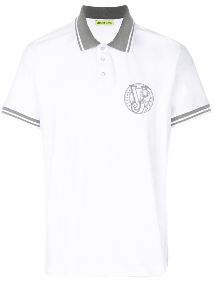 Versace Jeans Logo Polo Shirt - White