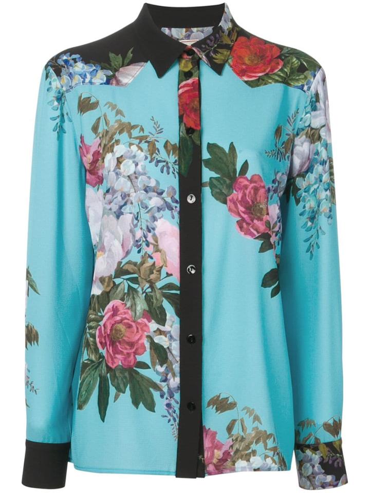 Antonio Marras Floral Long-sleeve Blouse - Blue