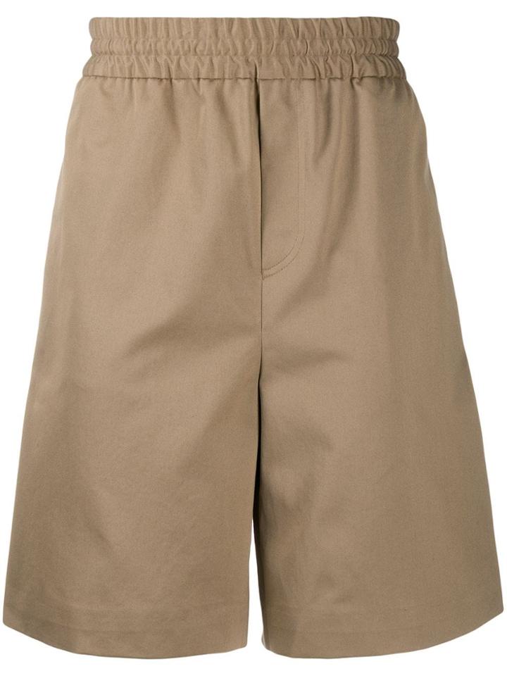 Acne Studios Elasticated-waist Track Shorts - Neutrals