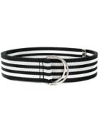 Maison Margiela Striped Belt - Black