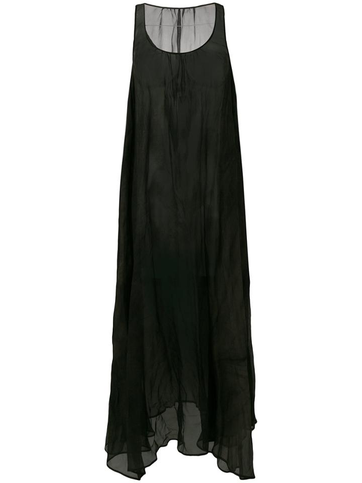 Uma Wang Sheer Shift Dress - Black