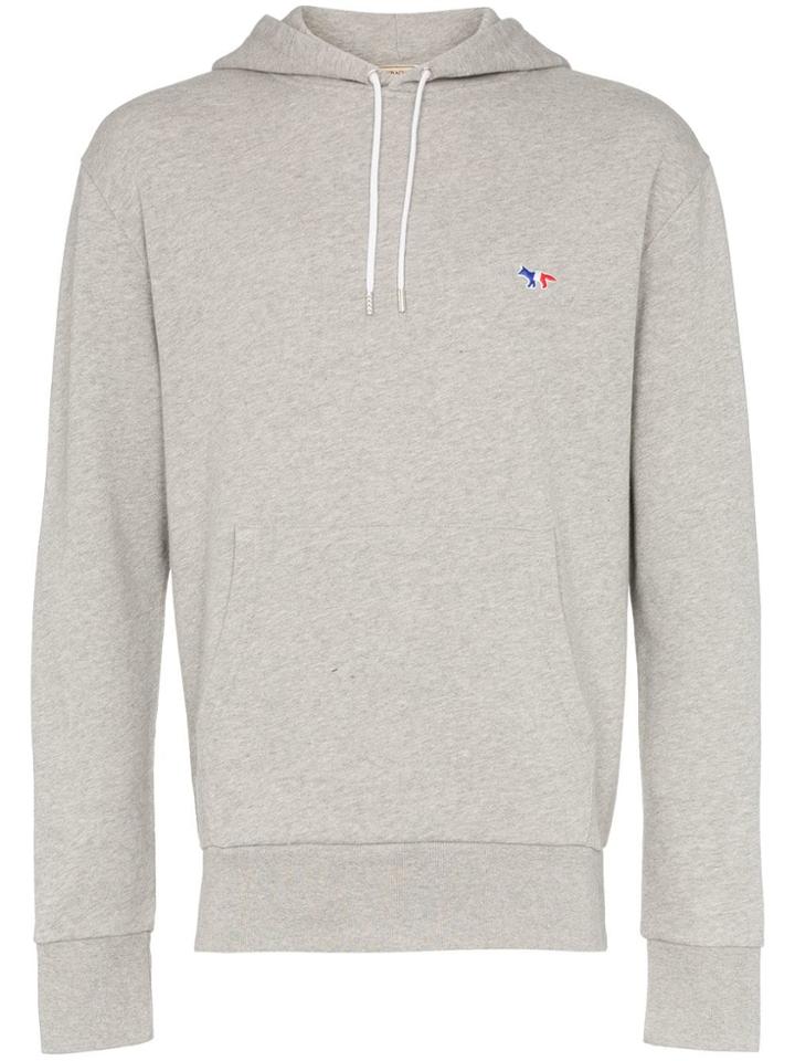 Maison Kitsuné Hooded Cotton Sweatshirt - Grey