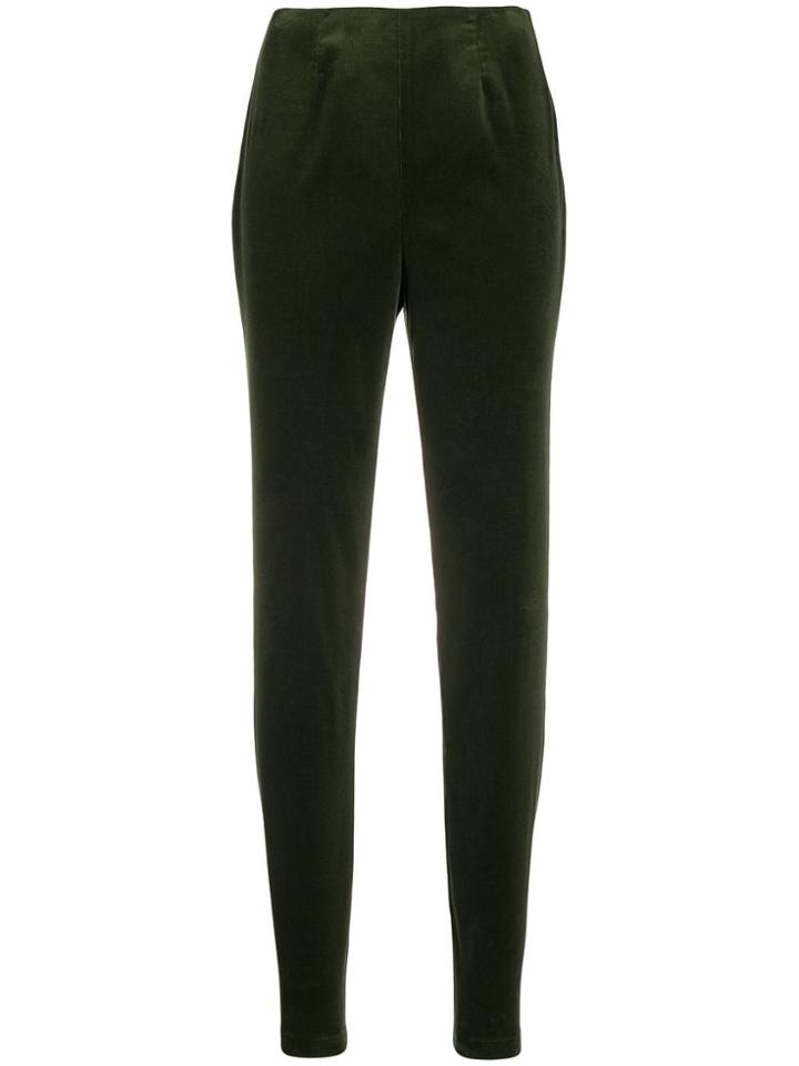 Holland & Holland Satin Skinny Trousers - Green