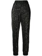 No Ka' Oi Sequin Track Trousers - Black