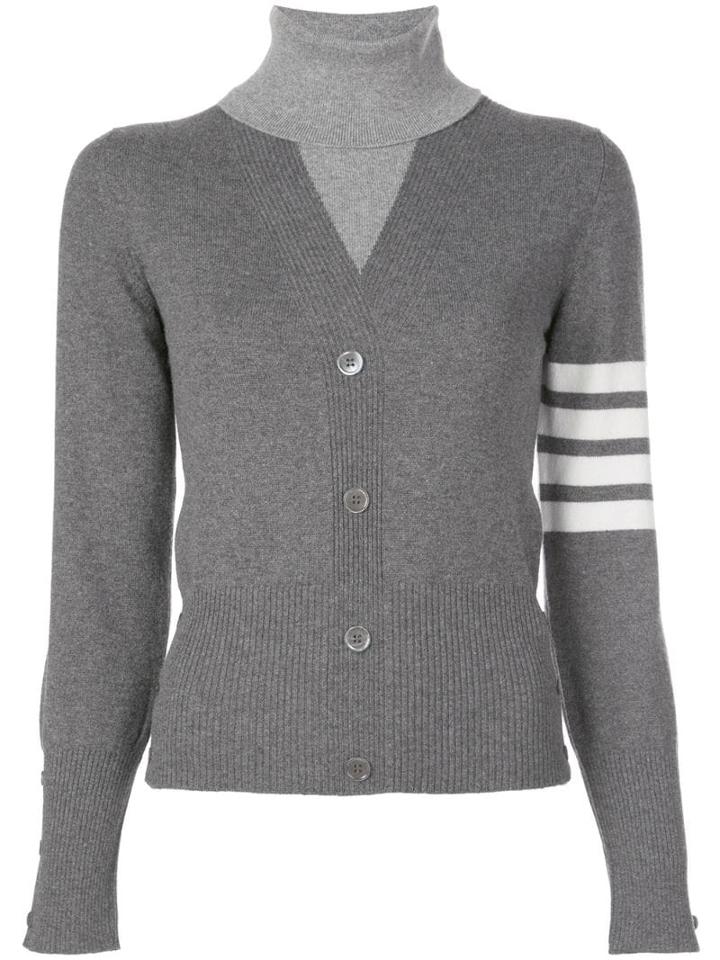 Thom Browne Striped Armband Sweater - Grey