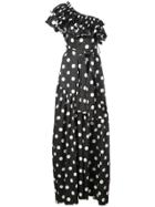 Caroline Constas Rhea Polka Dot Dress - Black
