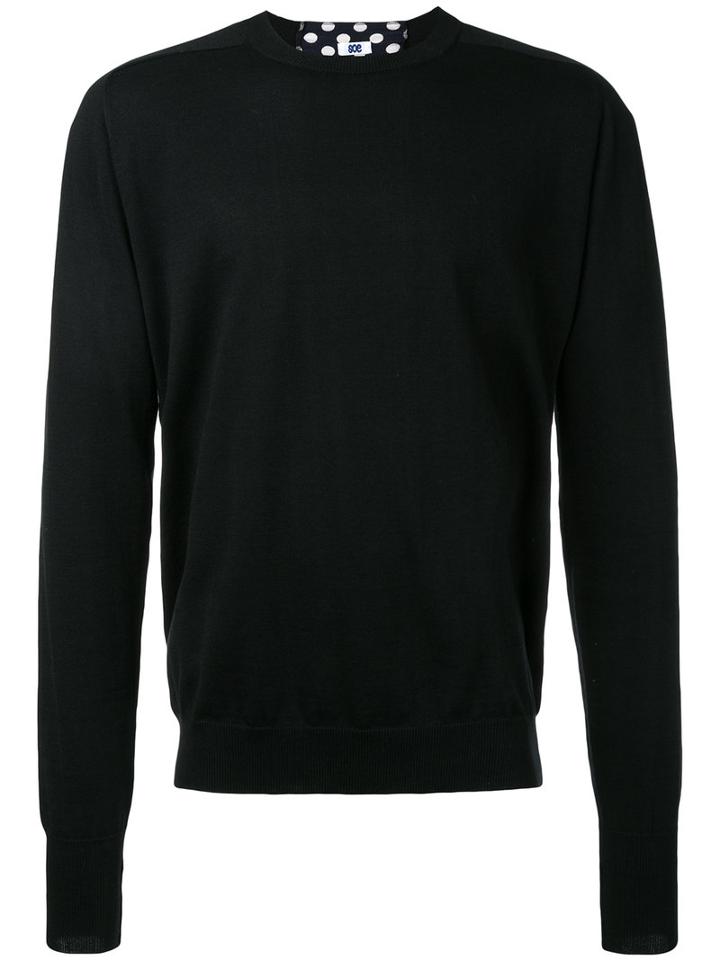 Soe - Polka-dot Sweater - Men - Silk/cotton - 1, Black, Silk/cotton