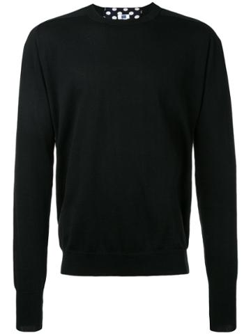 Soe - Polka-dot Sweater - Men - Silk/cotton - 1, Black, Silk/cotton