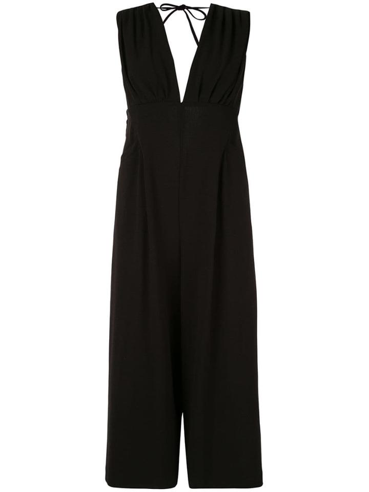 Muller Of Yoshiokubo Sleeveless Flared Jumpsuit - Black