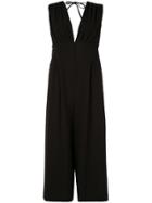 Muller Of Yoshiokubo Sleeveless Flared Jumpsuit - Black