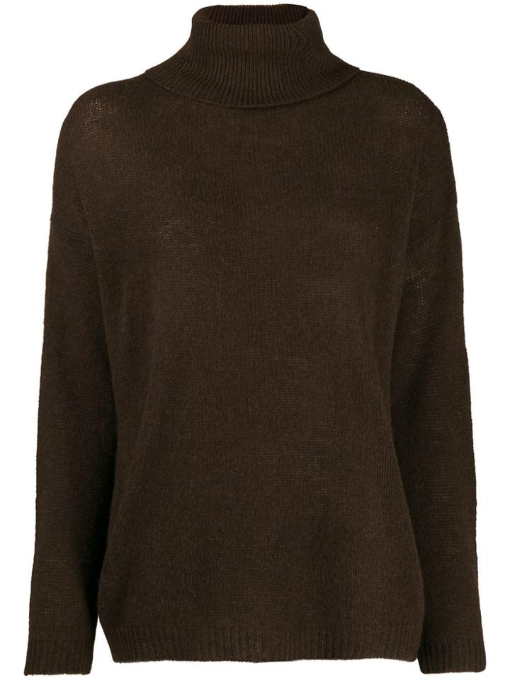 Aspesi Roll Neck Jumper - Brown