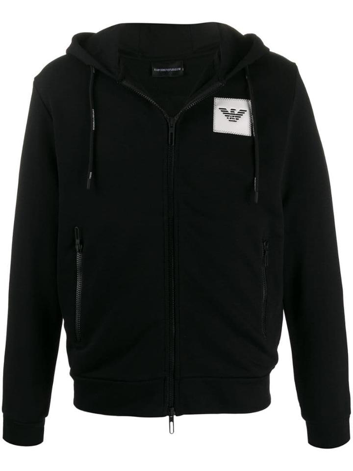 Emporio Armani City List Bomber Jacket - Black