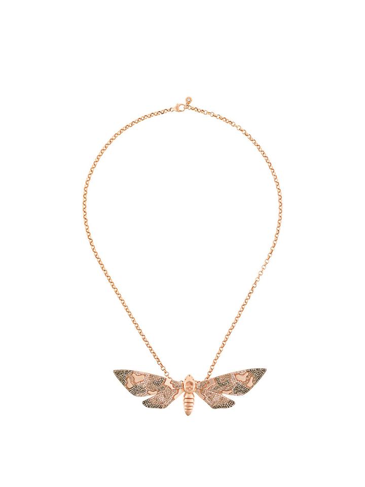 Astley Clarke Death's Head Hawkmoth Choker - Metallic