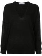 Jean Paul Knott V-neck Sweatshirt - Black