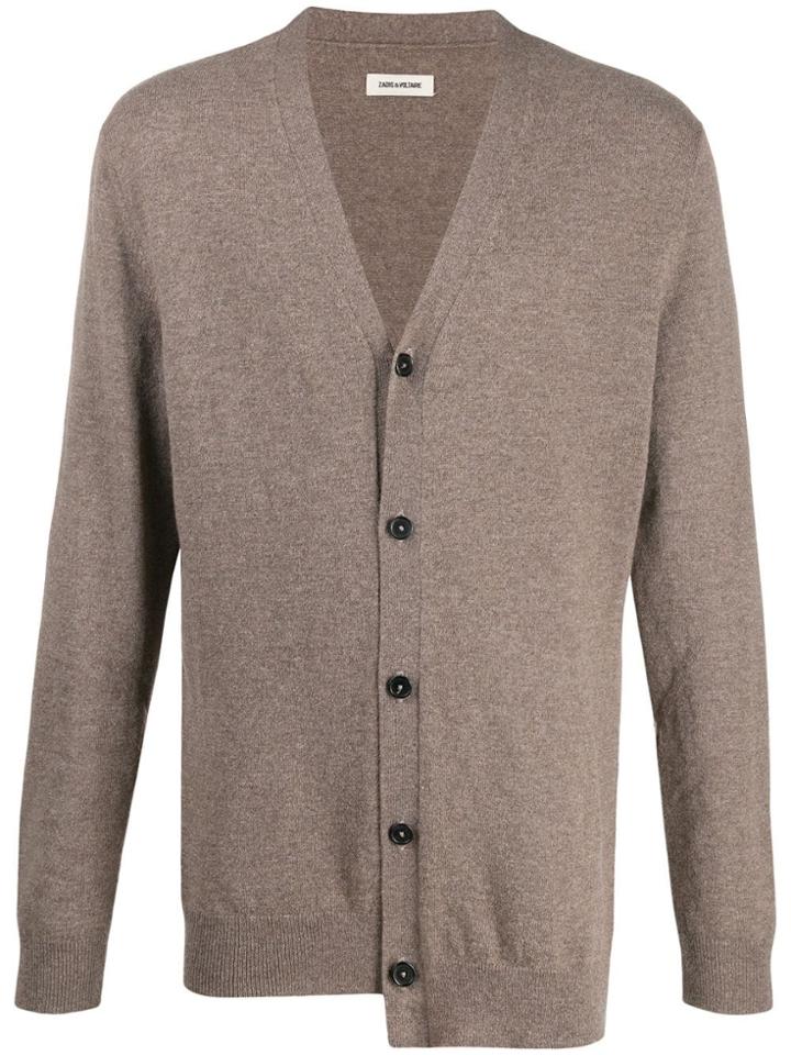 Zadig & Voltaire Gigi Asymmetric Cardigan - Grey