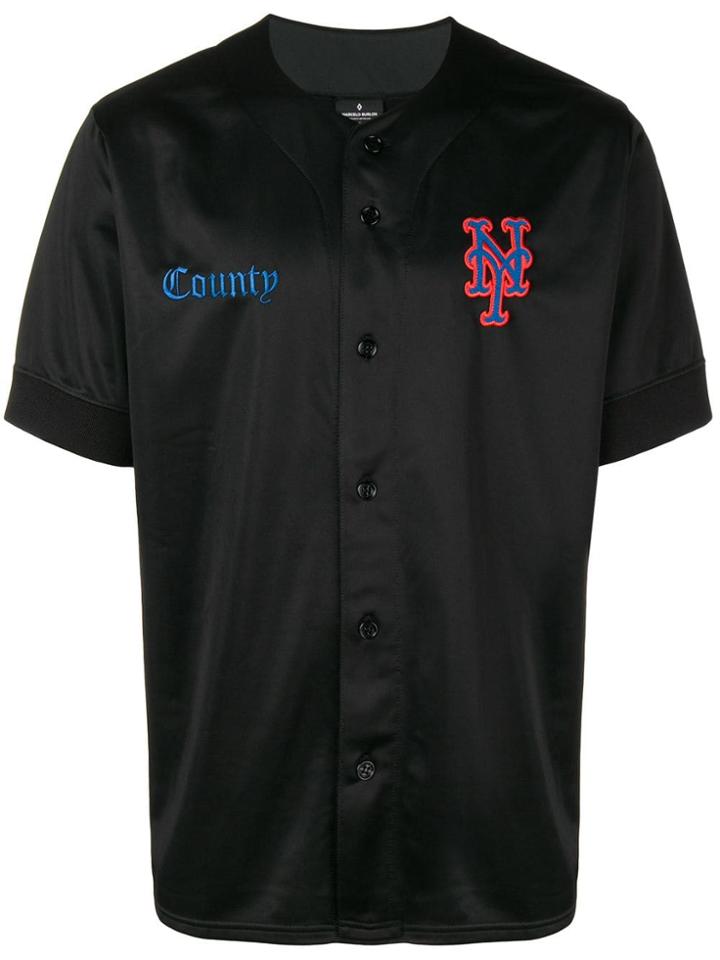 Marcelo Burlon County Of Milan Printed Loose Fitted Shirt - Black