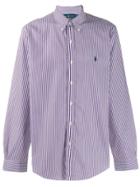 Ralph Lauren Stripe Long Sleeve Shirt - White