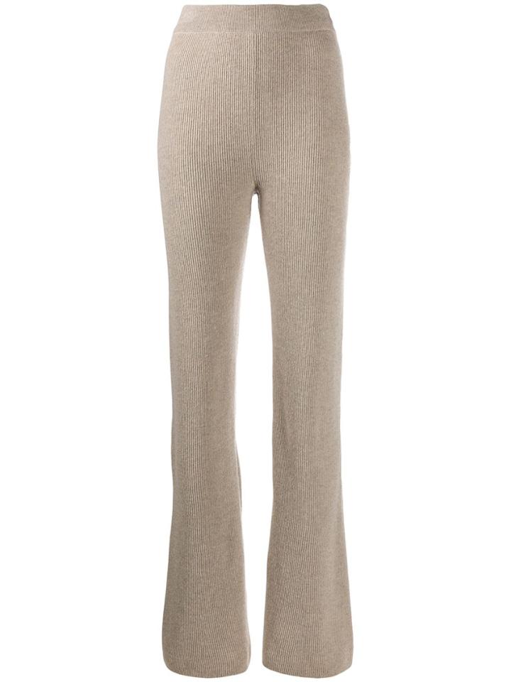 Nanushka Leba Knitted Trousers - Neutrals
