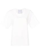 Philosophy Di Lorenzo Serafini Scalloped Cuff T-shirt - White