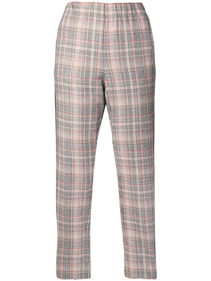 Pinko Checked Trousers - Grey