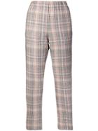Pinko Checked Trousers - Grey