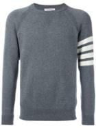 Thom Browne Crew Neck Jumper, Men's, Size: 1, Grey, Cashmere