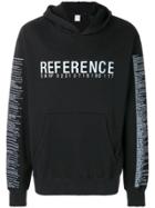 Yang Li Slogan Print Hoodie - Black