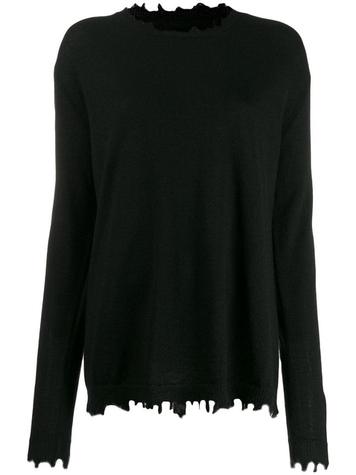 Uma Wang Loose-fit Cashmere Jumper - Black