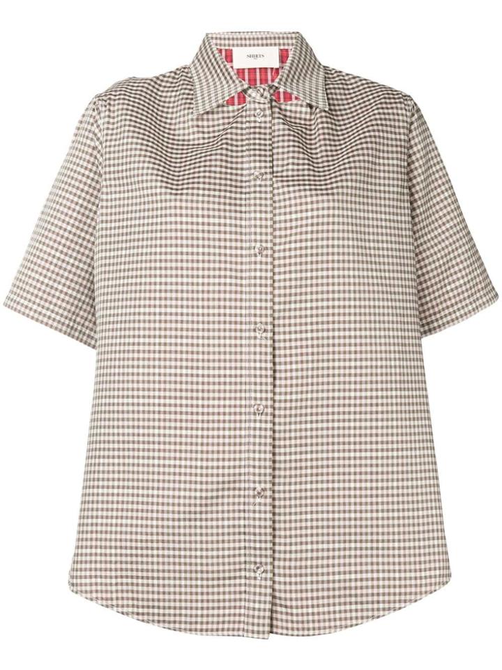 Ports 1961 Checked Short Sleeved Shirt - Green