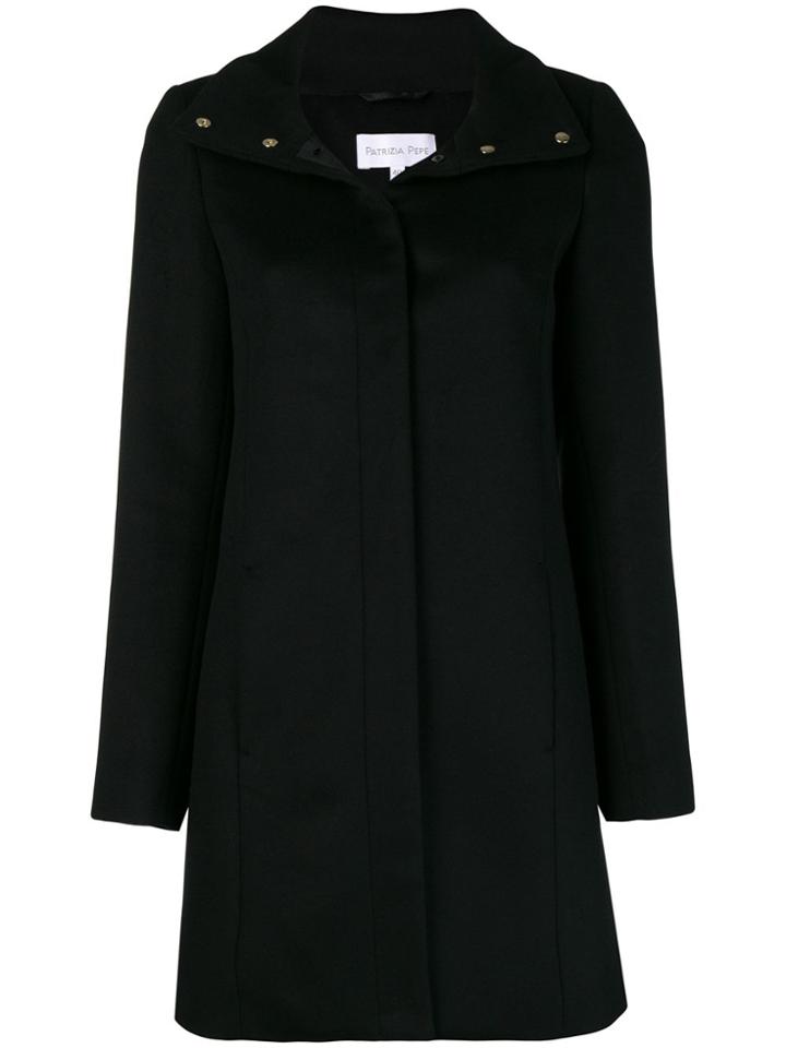 Patrizia Pepe Straight Coat - Black