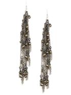 Marc Le Bihan Embellished Chain-link Drop Earrings - Silver