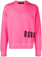 Dsquared2 Logo Printed Sweatshirt - Pink