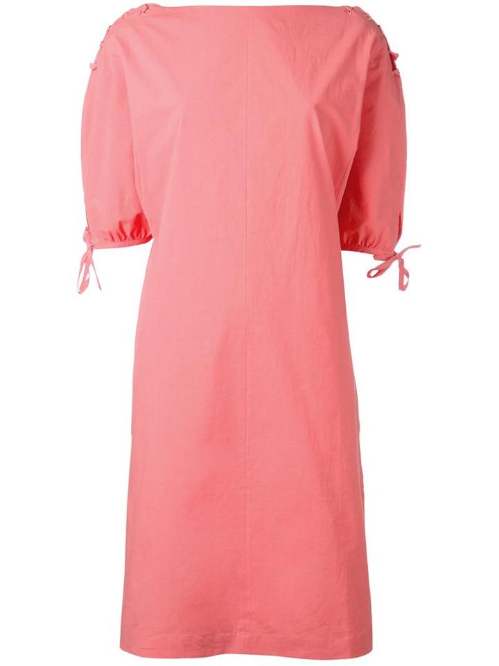 Tomas Maier Midi Dress, Women's, Size: 6, Pink/purple, Cotton/elastodiene