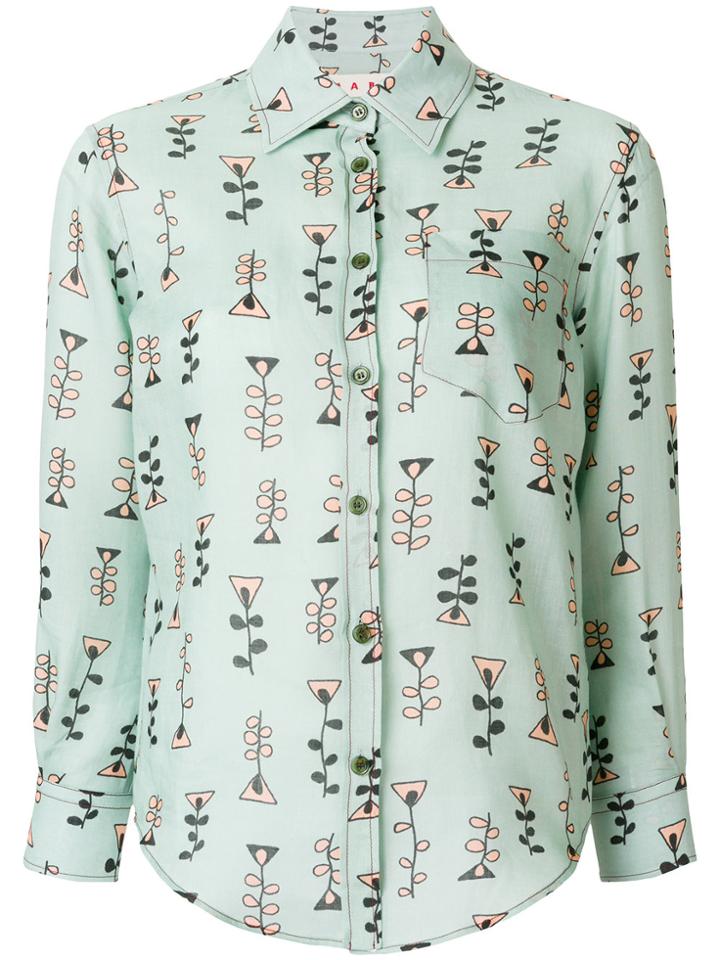 Marni Printed Shirt - Green