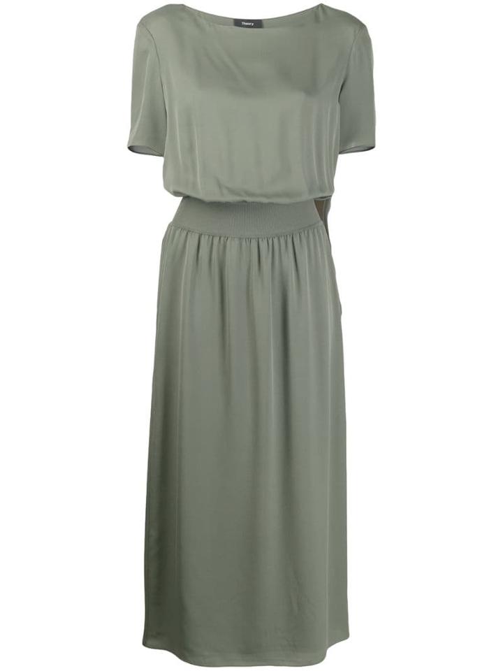 Theory Midi Dress - Green