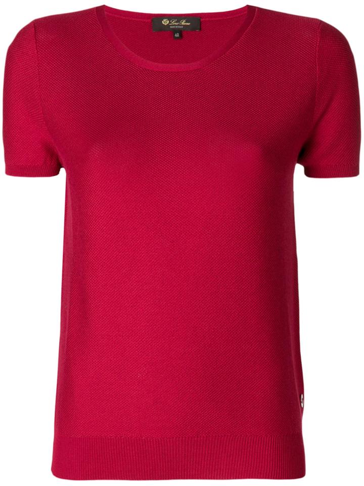 Loro Piana Plain T-shirt - Red