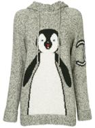 Chanel Vintage Penguin Knit Hoodies - Grey