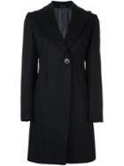 Tonello Single Breasted Coat, Women's, Size: 40, Blue, Acetate/viscose/cashmere/wool