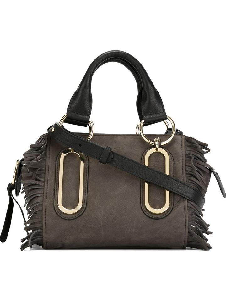 See By Chloé Small Paige Tote, Women's, Grey, Leather