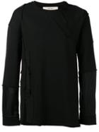 Damir Doma Wade Sweatshirt, Men's, Size: Small, Black, Cotton/cupro
