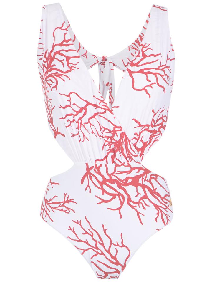 Brigitte Printed Swimsuit - White