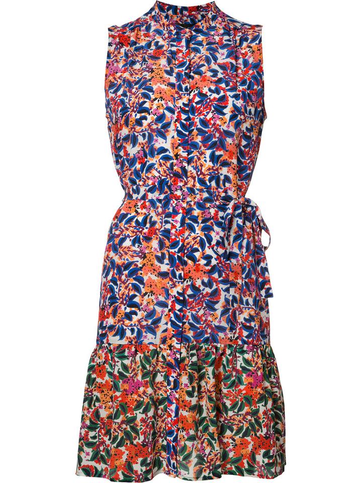 Saloni - Tilly Ruffle Mini Dress - Women - Silk - 6, White, Silk
