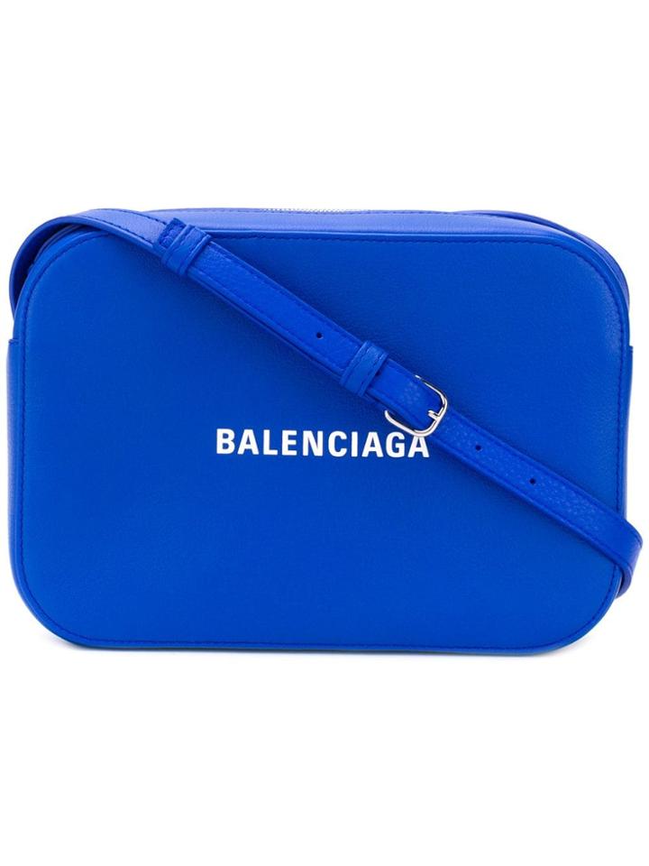 Balenciaga Everyday Aj Camera Crossbody Bag - Blue