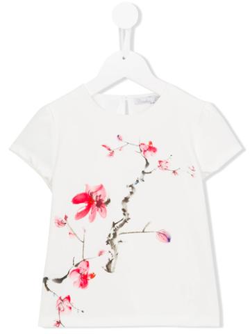 Patachou Floral Print T-shirt, Girl's, Size: 6 Yrs, White