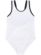 Il Gufo - Scoop Neck Swimsuit - Kids - Nylon/polyamide/spandex/elastane - 2 Yrs, White