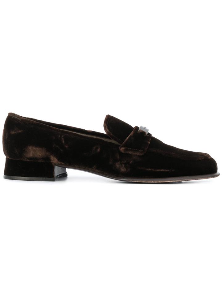 Prada Vintage Classic Bit Loafers - Brown