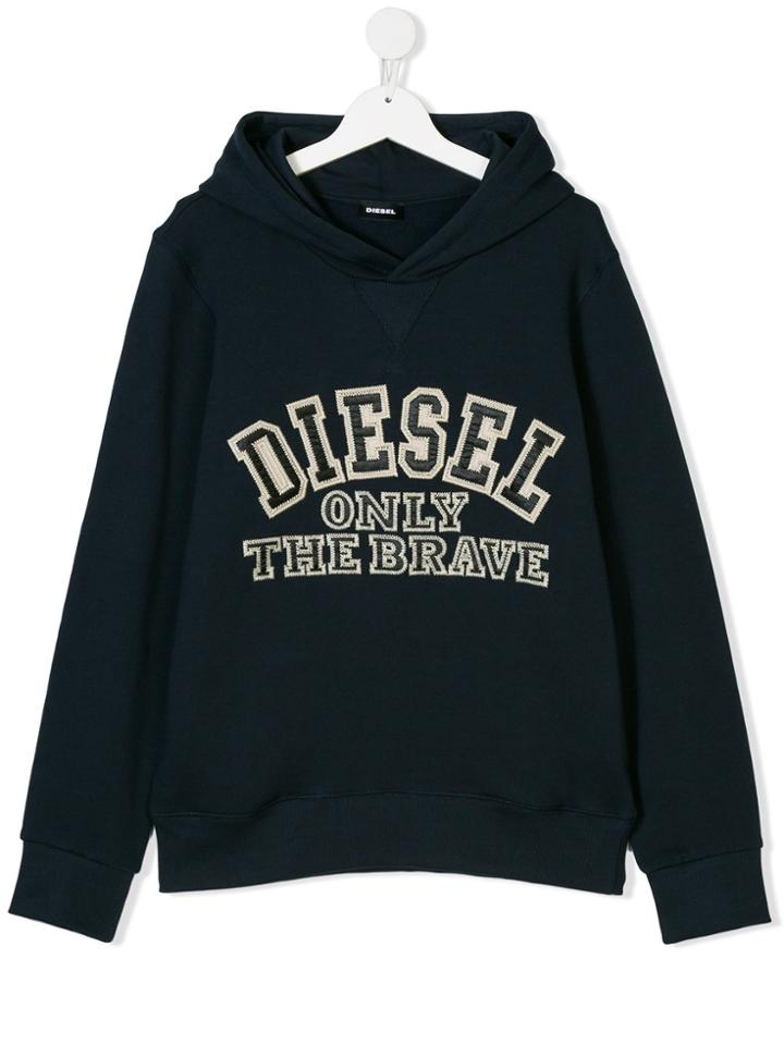 Diesel Kids Salcih Sf Hoodie - Blue